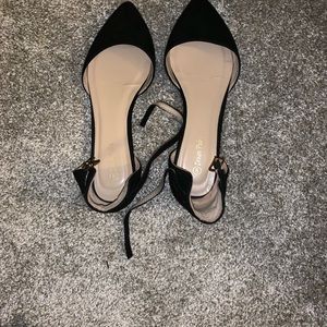 Black Pointed Plain Ballet Flats